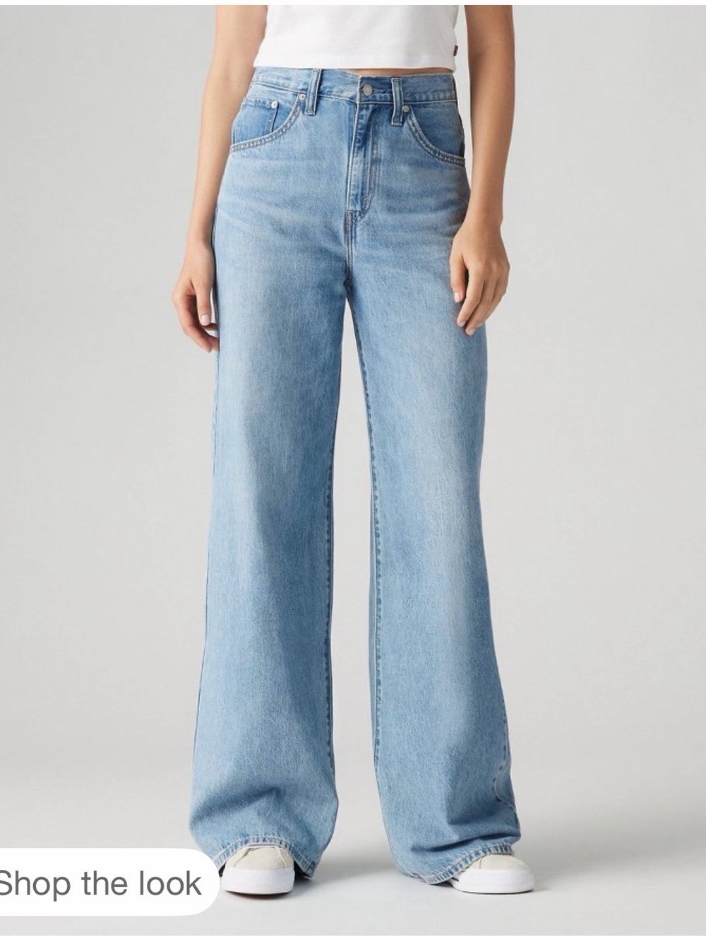 Levi's Light Blue Wide Leg Jeans